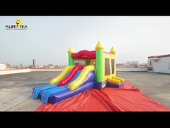 स्लाइड के साथ रंगीन जंपिंग कैसल कॉम्बो किड्स Inflatable Bounce House