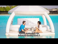 कस्टम पीवीसी inflatable फ्लोटिंग बोट डॉक वाटर एयर पोंटून स्विमिंग डेक प्लेटफॉर्म