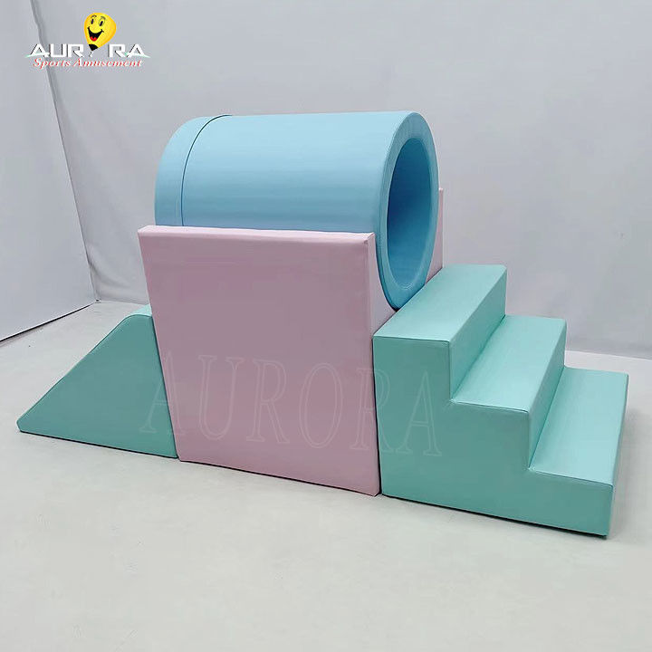 पेस्टल बेबी सॉफ्ट प्ले क्लाइंबिंग ब्लॉक पार्टी के लिए किराए पर कस्टम सॉफ्ट प्ले उपकरण