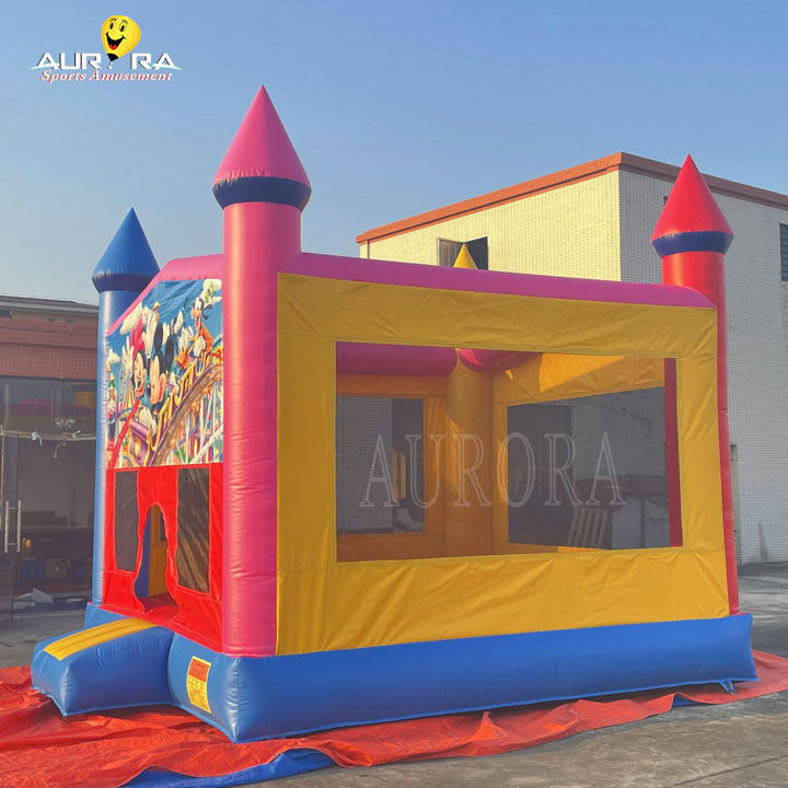 आउटडोर वाणिज्यिक inflatable बाउंसर पीवीसी रंगीन वयस्क बच्चों कूद महल