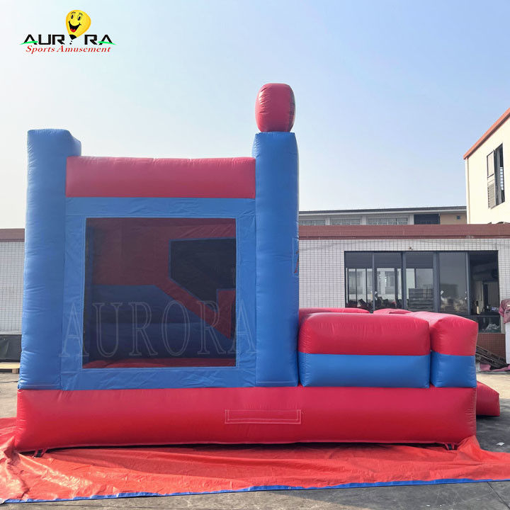 स्पाइडर मैन थीम रंगीन inflatable बाउंसी कैसल बाउंसर कॉम्बो अनुकूलित