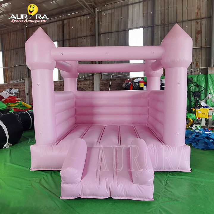 जंपिंग बाउंसी हाउस किड्स गुलाबी inflatable बाउंसी हाउस 10x10 शादी की पार्टी के लिए किराए पर
