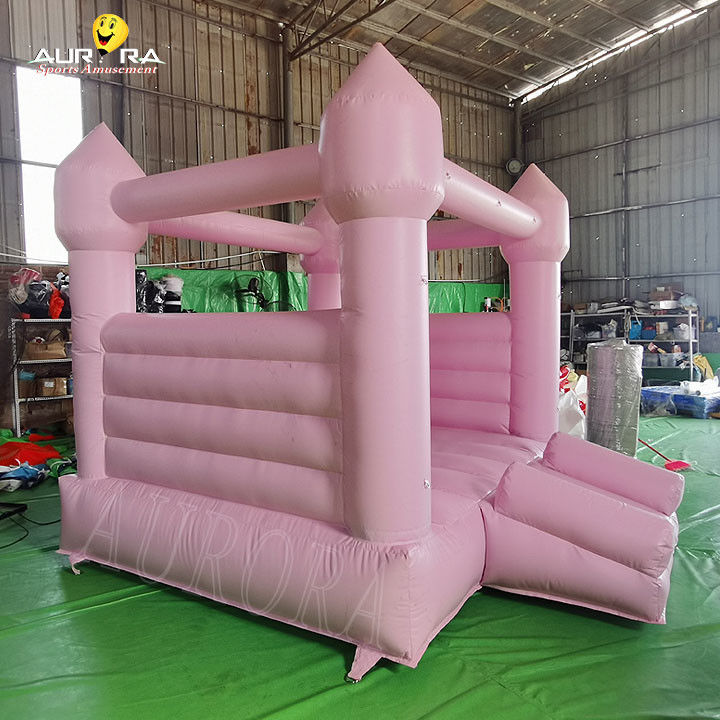 जंपिंग बाउंसी हाउस किड्स गुलाबी inflatable बाउंसी हाउस 10x10 शादी की पार्टी के लिए किराए पर