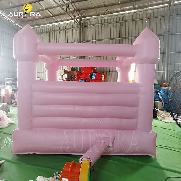 जंपिंग बाउंसी हाउस किड्स गुलाबी inflatable बाउंसी हाउस 10x10 शादी की पार्टी के लिए किराए पर