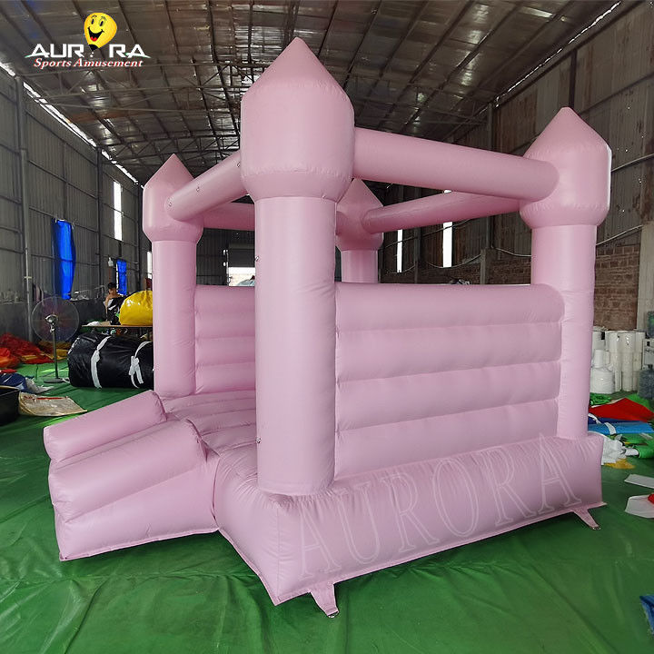 जंपिंग बाउंसी हाउस किड्स गुलाबी inflatable बाउंसी हाउस 10x10 शादी की पार्टी के लिए किराए पर