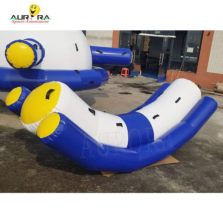 कस्टम रंग पीवीसी inflatable पानी झूला डबल Rocker पानी खिलौना