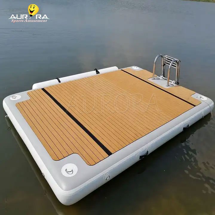 आग retardant inflatable Floating Dock Mat Leisure Water Floating Platform For Lake आग retardant inflatable फ्लोटिंग डॉक मैट अवकाश जल फ्लोटिंग प्लेटफार्म झील के लिए