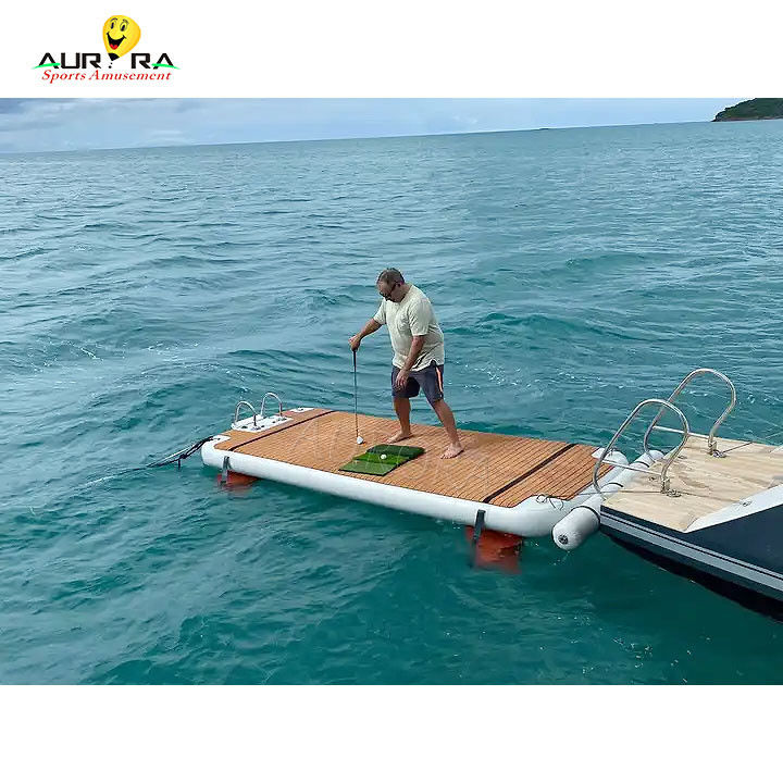 आग retardant inflatable Floating Dock Mat Leisure Water Floating Platform For Lake आग retardant inflatable फ्लोटिंग डॉक मैट अवकाश जल फ्लोटिंग प्लेटफार्म झील के लिए