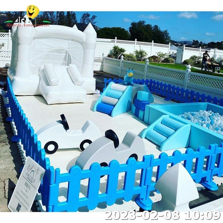 EN71 आउटडोर inflatable सॉफ्ट प्ले उपकरण बॉल पिट सॉफ्ट प्ले सेट बच्चे खेलें मनोरंजन पार्क खेल का मैदान