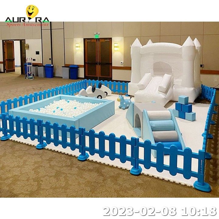 EN71 आउटडोर inflatable सॉफ्ट प्ले उपकरण बॉल पिट सॉफ्ट प्ले सेट बच्चे खेलें मनोरंजन पार्क खेल का मैदान