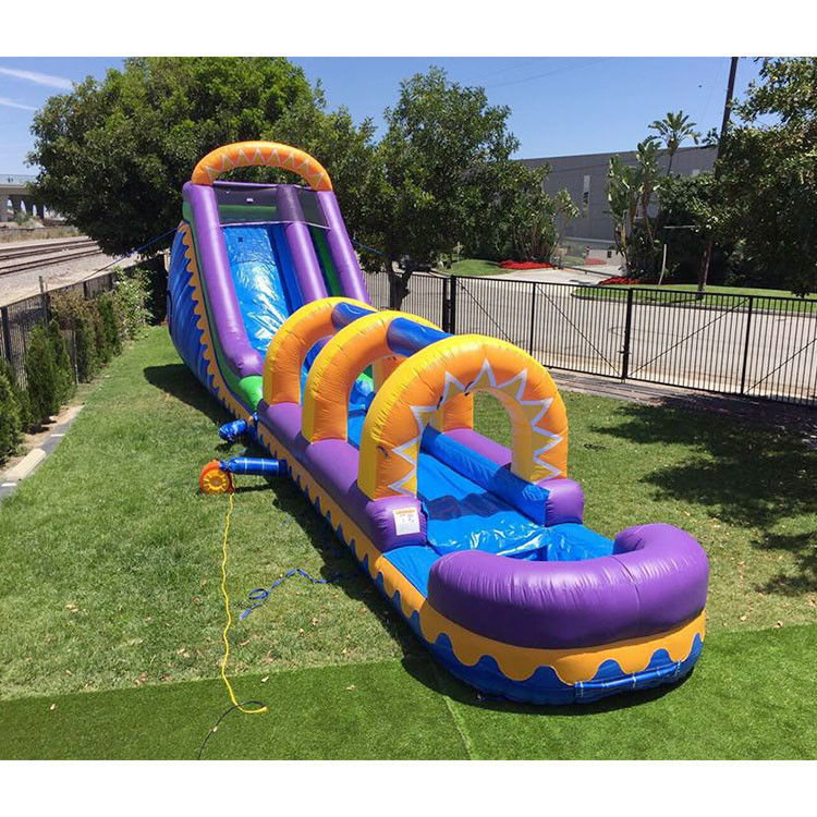 40 फीट लंबी विशाल स्लाइड सुरक्षित inflatable स्लाइड एन स्लाइड जम्बो एक्वा स्लाइड पानी स्लाइड