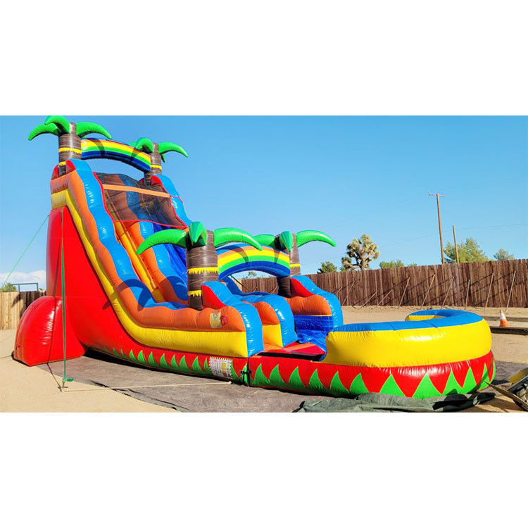 बच्चों और वयस्कों के लिए पूल के साथ उछाल महल के साथ ग्रेड inflatable पानी स्लाइड