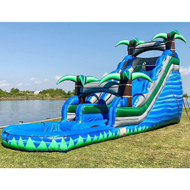 पूल के साथ inflatable पानी स्लाइड वयस्क के लिए विशाल पानी स्लाइड बच्चों के लिए बाउंसर महल