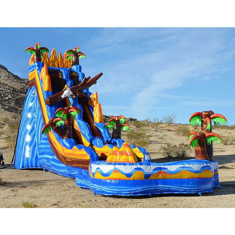 लटकन विशाल inflatable स्लाइड्स और पानी स्लाइड्स बच्चों के लिए पार्टी 0.55 मिमी पीवीसी