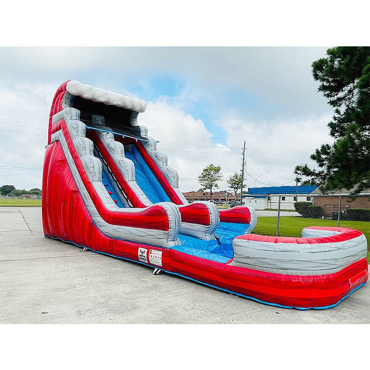 वयस्क और बच्चों के लिए 31ft inflatable पानी स्लाइड वाणिज्यिक आइसक्रीम उछाल घर