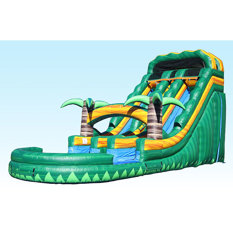 Inflatable पानी स्लाइड पूल बड़े आउटडोर bouncer बच्चों ज्वालामुखी स्लिप n पूल स्लाइड