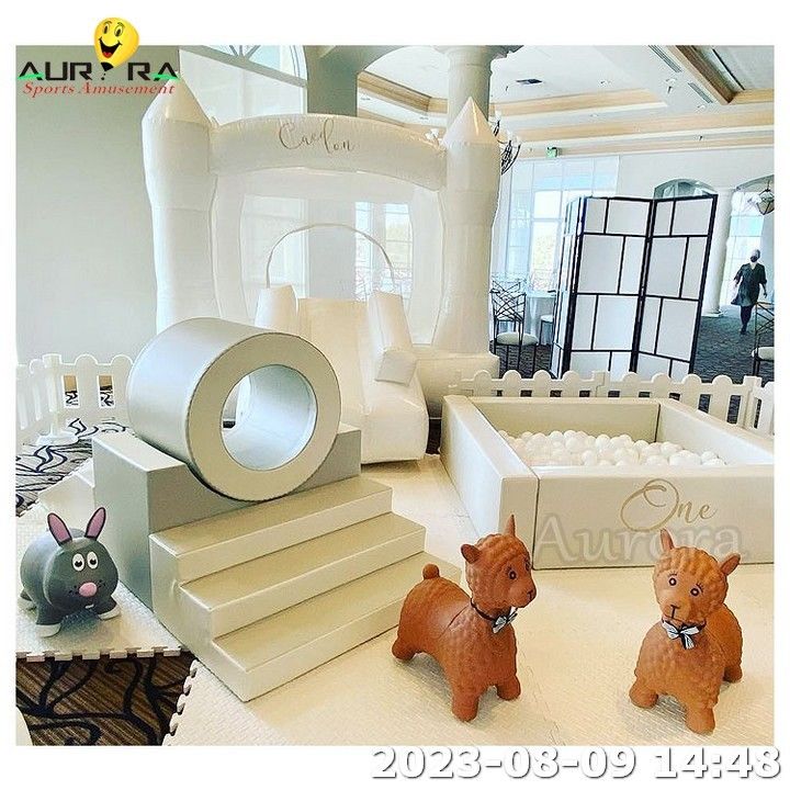आउटडोर बॉल पिट बच्चे सॉफ्ट प्ले सेट क्षेत्र इनडोर inflatable उछाल घर