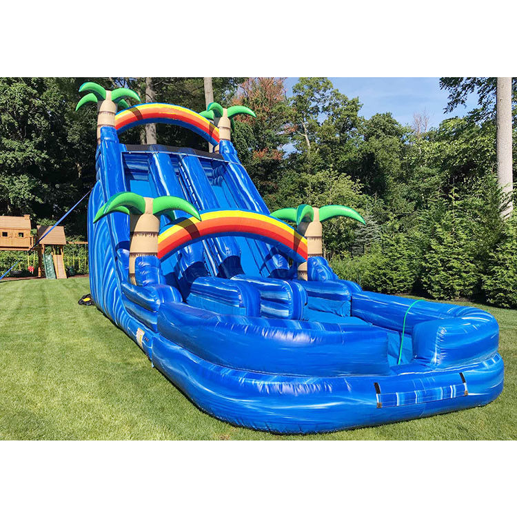 पानी की स्लाइड्स वयस्क के लिए 22 फीट पूल पारिवारिक जल चढ़ाई inflatable स्लाइड्स